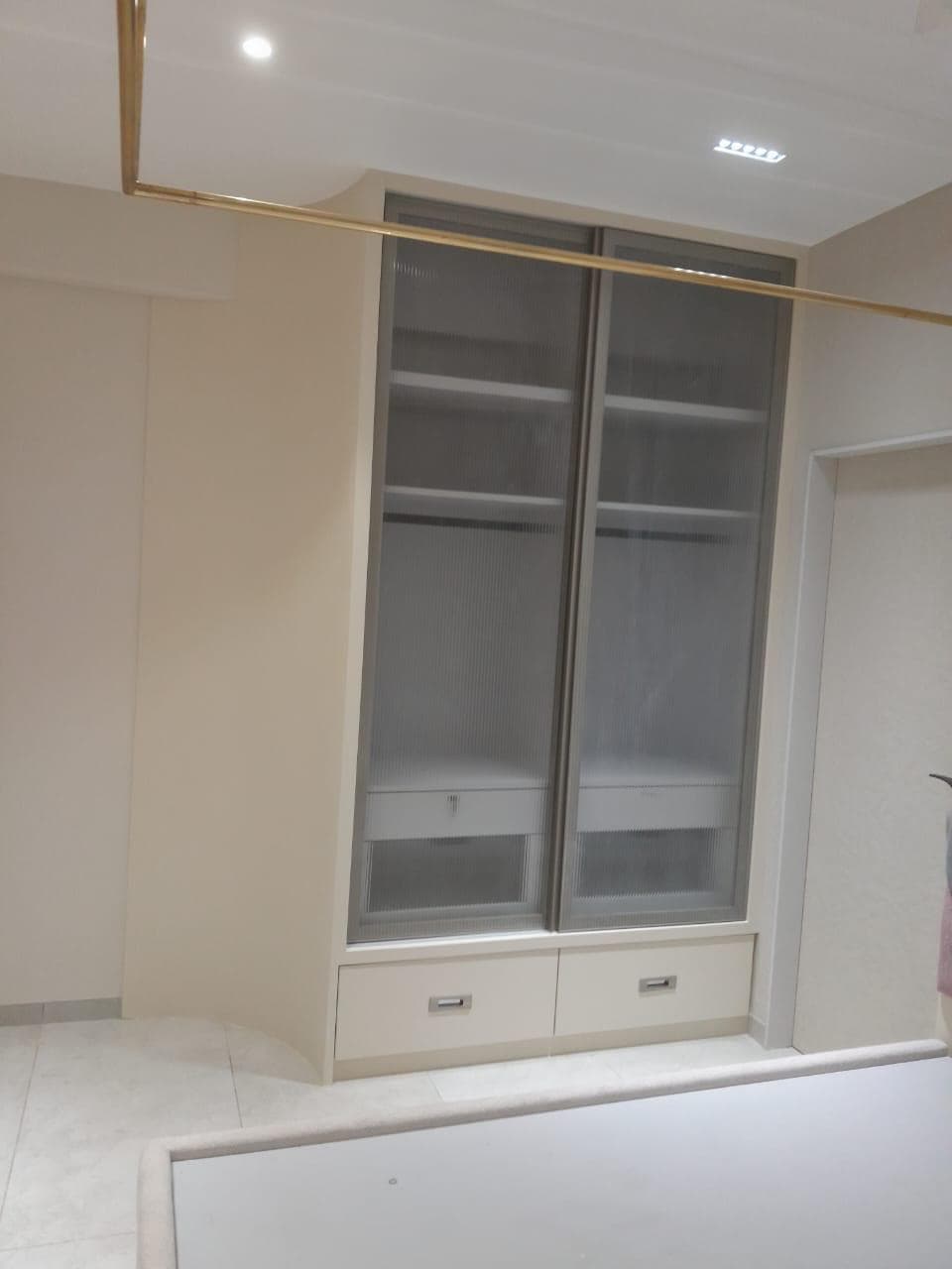 Bedroom Glass Wardrobe