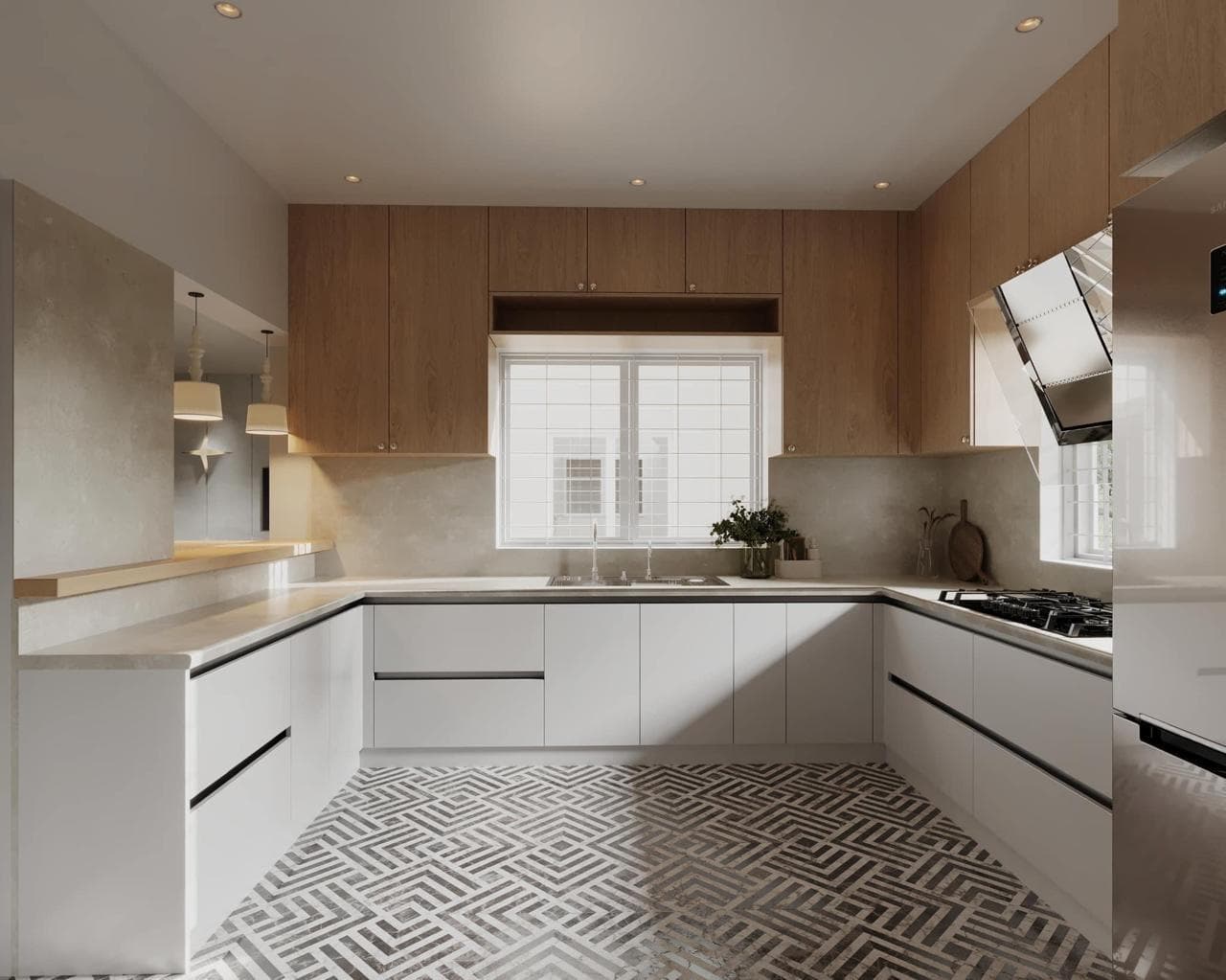 Modern White Kitchen