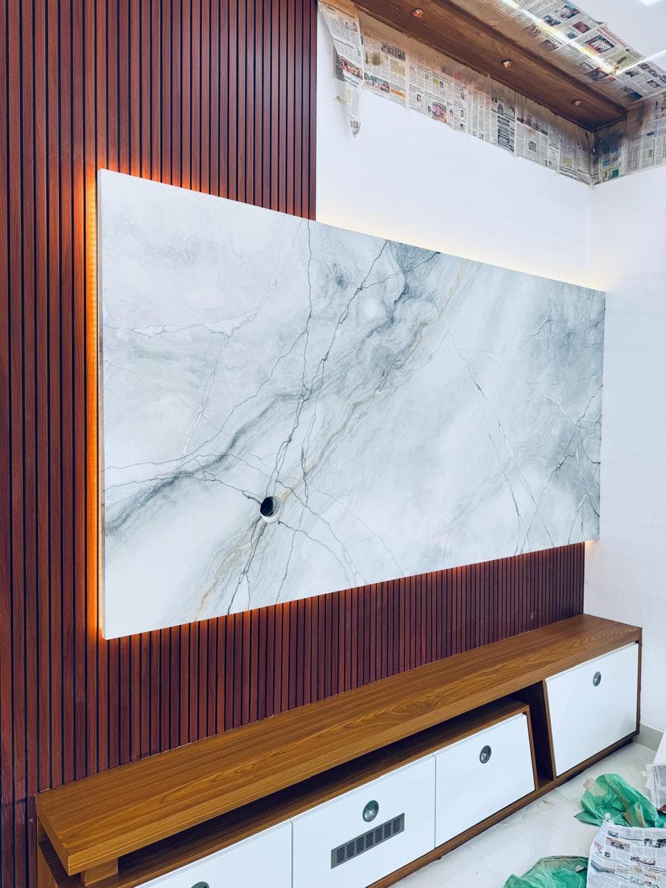 Living Room TV Feature Wall