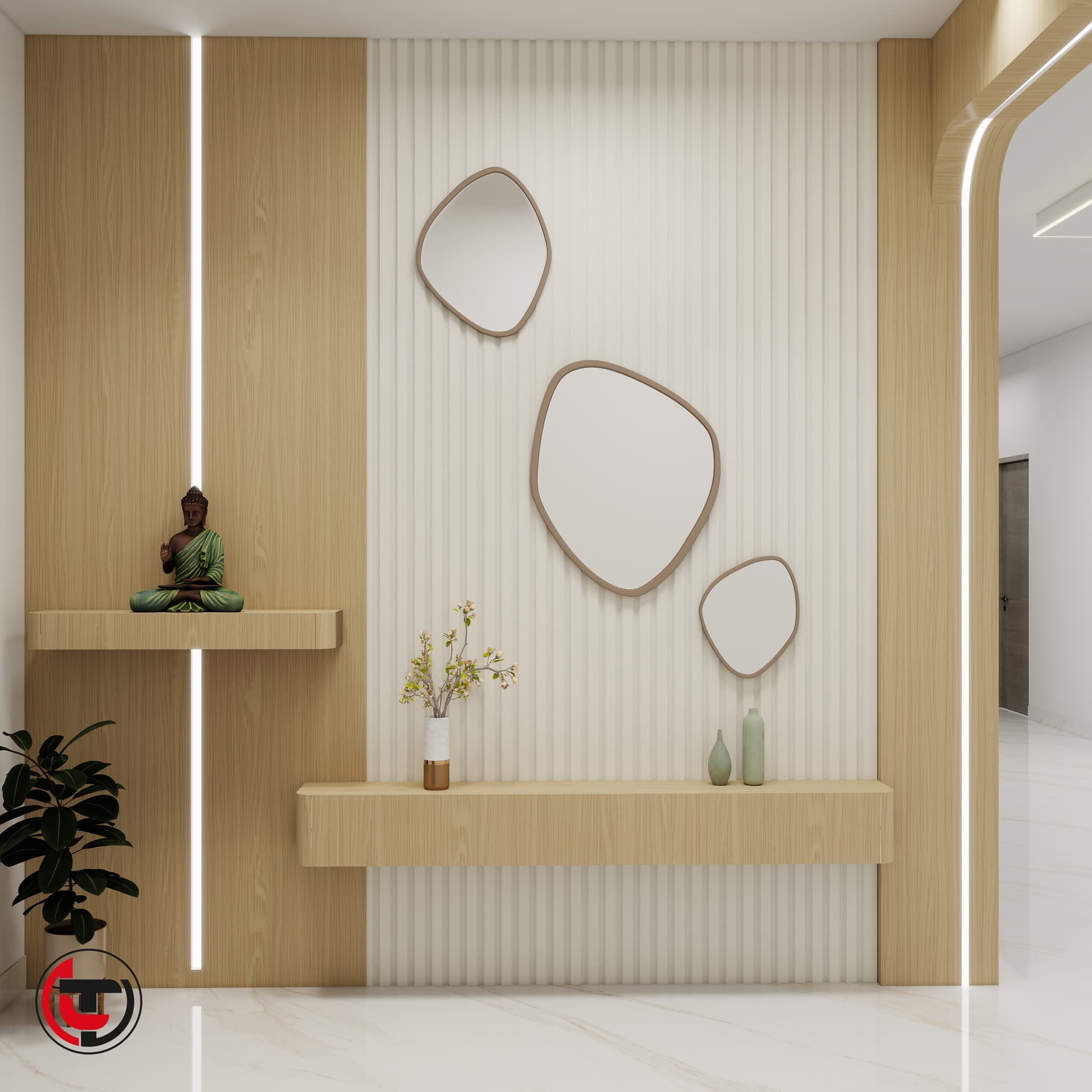 Statement Foyer Wall